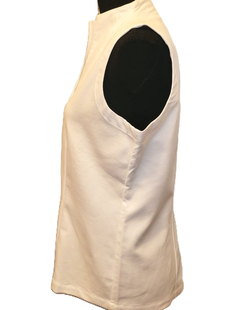 Nwt! Wallmann/Gorsuch White Textured Sleeveless Blouse - 36/6 — image 3 of 3